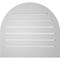 Ekena Millwork Round Top Surface Mount PVC Gable Vent: Functional, w/ 2"W x 2"P Brickmould Sill Frame, 26"W x 24"H GVPRT26X2403SF - alternate 3